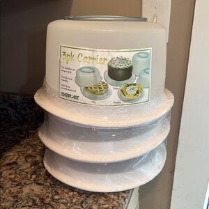 3-Piece White Carrier Set